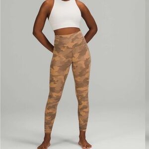 Lululemon Align High-Rise Pant 25 - Heritage 365 Camo Beige Multi
